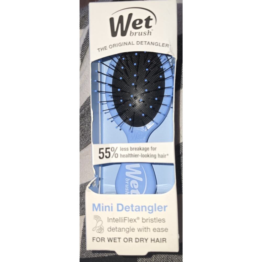 Wet Brush, Mini Detangler, Sky Blue, Hair Brush